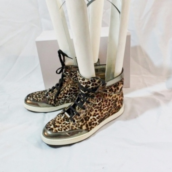 Jimmy Choo Shoes - JIMMY CHOO PONY Hi-Top LEOPARD Sneaker